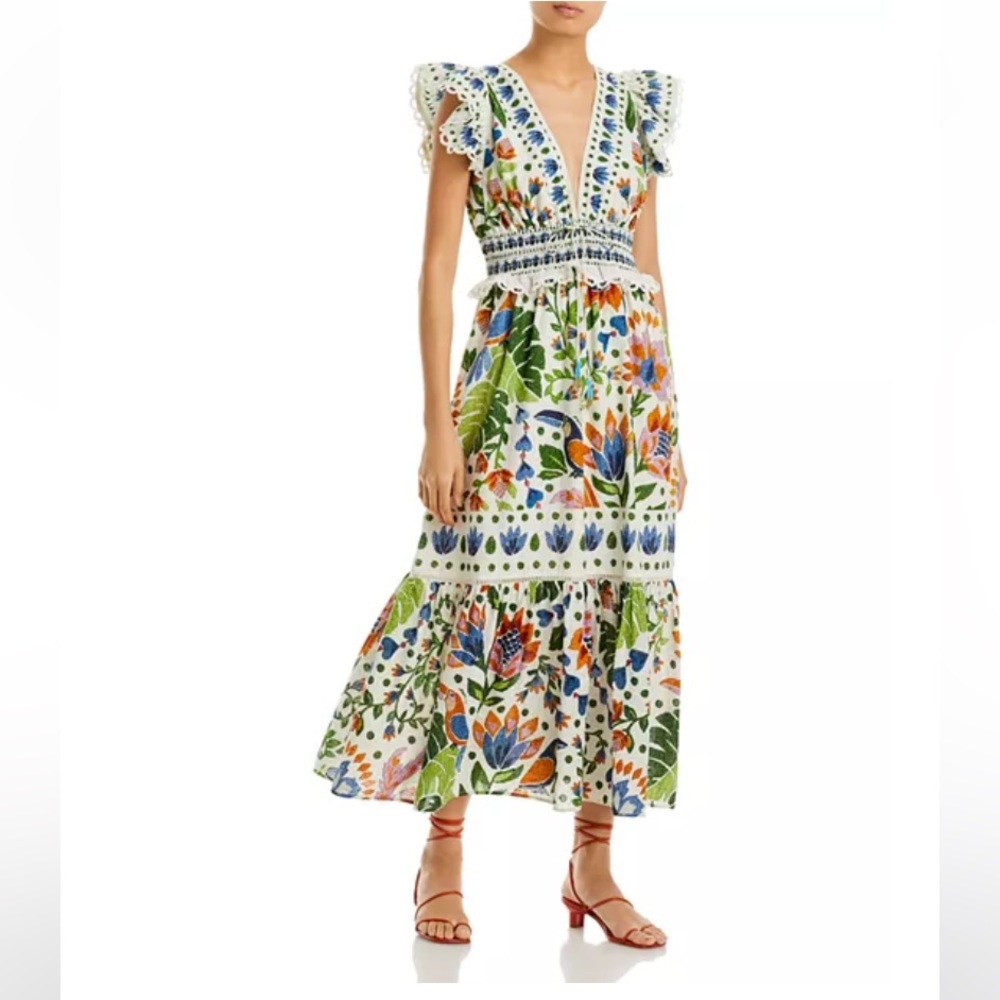 Farm Rio summer garden maxi dress. New with Tags size XL